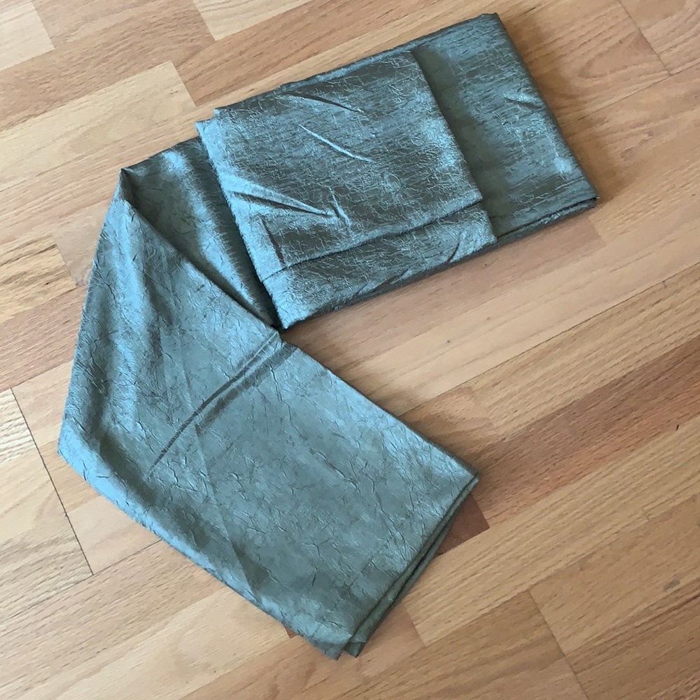 📍FIRM📍4 PCs (2x2 packs) Crushed Poly Window Curtains Pole-top - Picture 11 of 16